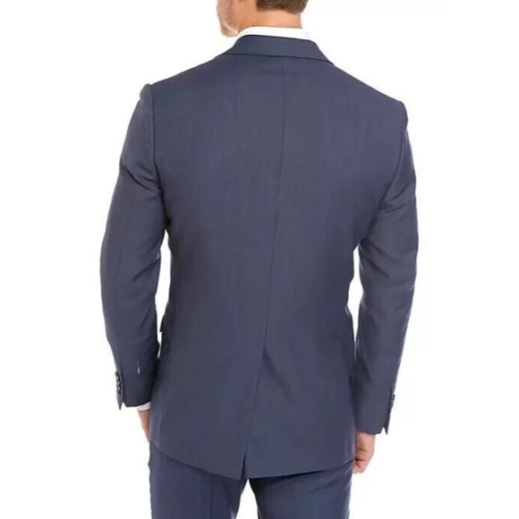 New with Tags Lauren Ralph Lauren Blue Tic Sport Coat 48L - Picture 2 of 6